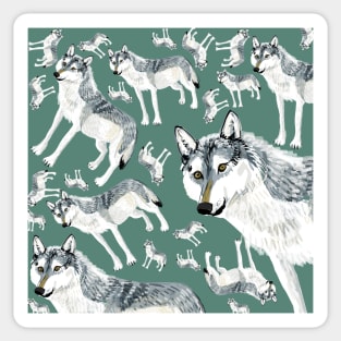 Totem Alberta Wolf Pattern Sticker